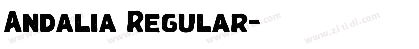 Andalia Regular字体转换 Andalia Regular字体转换